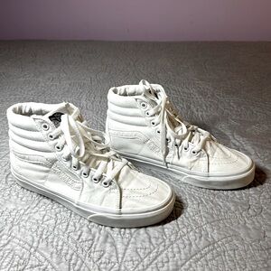 Vans Sk8-Hi high top sneakers.